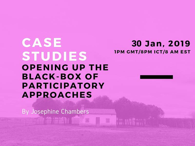 Webinar -Opening Up the Black-box of Participatory Approaches